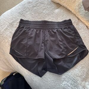 Size 8 black lululemon shorts